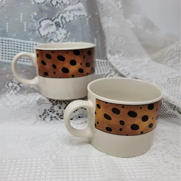 Majesticware by Sakura Stoneware Tribe 1997 Cups Two (2) - Picture 2 of 10